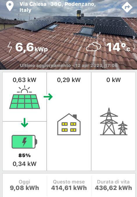impianto fotovoltaico da 6 kWp